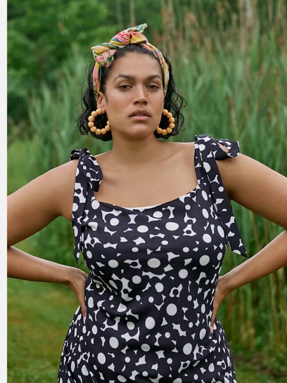 Anthropologie Hutch Designer Flounced Shoulder-Tie Midi Dress
